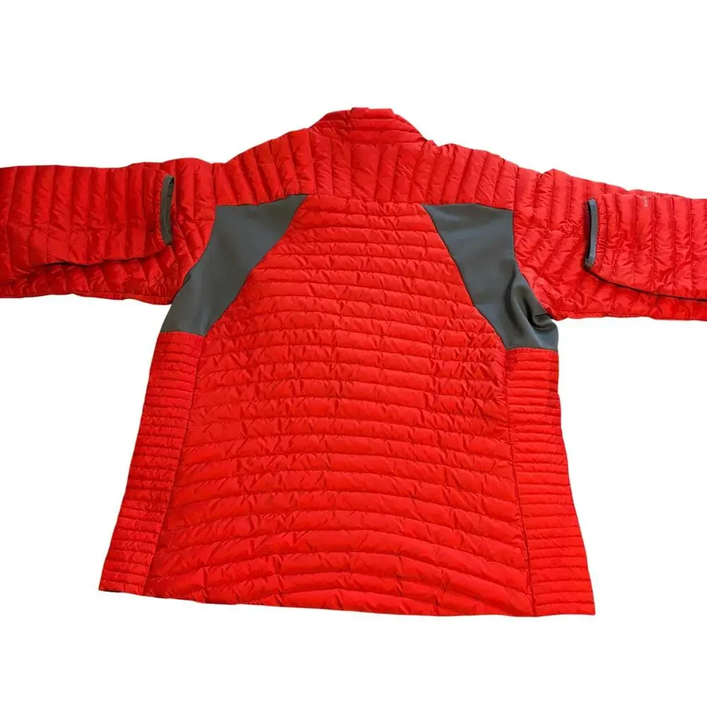 Eddie Bauer MicroTherm StormDown Jacket First Ascent Goose Down L Orange